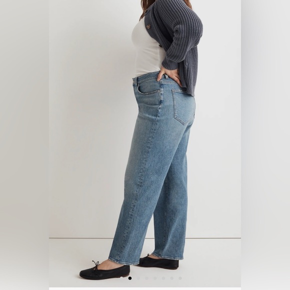 Madewell Women's Rondell Wash? Curvy 90s Straight Denim Jeans EUC 20W #1824 - Picture 2 of 11